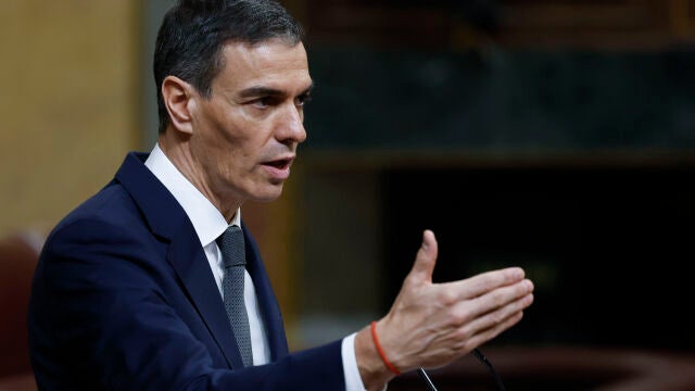 MADRID, 11/02/2026.- El presidente del Gobierno, Pedro S&aacute;nchez, durante su comparecencia este mi&eacute;rcoles ante el pleno del Congreso. EFE/ Chema Moya 