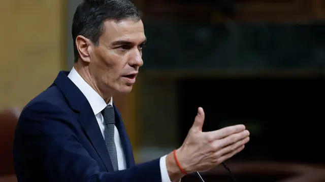 Comparecencia de Pedro Sánchez ante el pleno del Congreso MADRID, 11/02/2026.- El presidente del Gobierno, Pedro Sánchez, durante su comparecencia este miércoles ante el pleno del Congreso. EFE/ Chema Moya