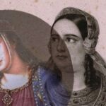 La reina Berenguela de Castilla y la beata Teresa de Portugal, reina consorte de Le&oacute;n
