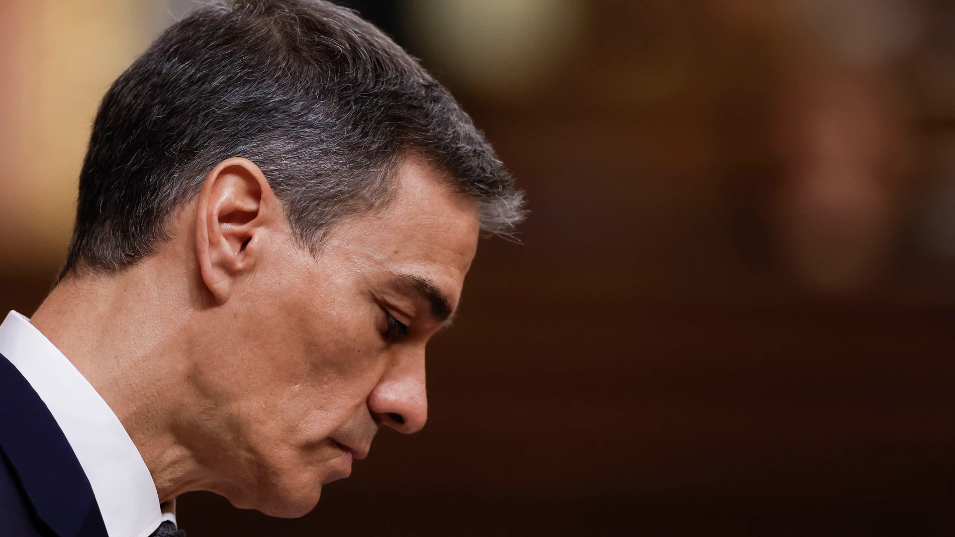 MADRID, 11/02/2026.- El presidente del Gobierno, Pedro Sánchez, durante su comparecencia ante el pleno del Congreso este miércoles para hablar sobre la crisis ferroviaria tras los accidentes de Adamuz (Córdoba) y Barcelona, y sobre la agenda internacional. EFE/ Javier Lizon