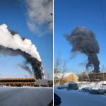 La refiner&iacute;a rusa atacada por Ucrania en Komi