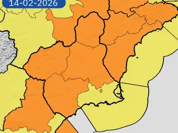 MURCIA.-Toda la Región en aviso naranja por viento este sábado, excepto en el Campo de Cartagena y Mazarrón donde será amarillo MURCIA.-Toda la Región en aviso naranja por viento este sábado, excepto en el Campo de Cartagena y Mazarrón donde será amarillo