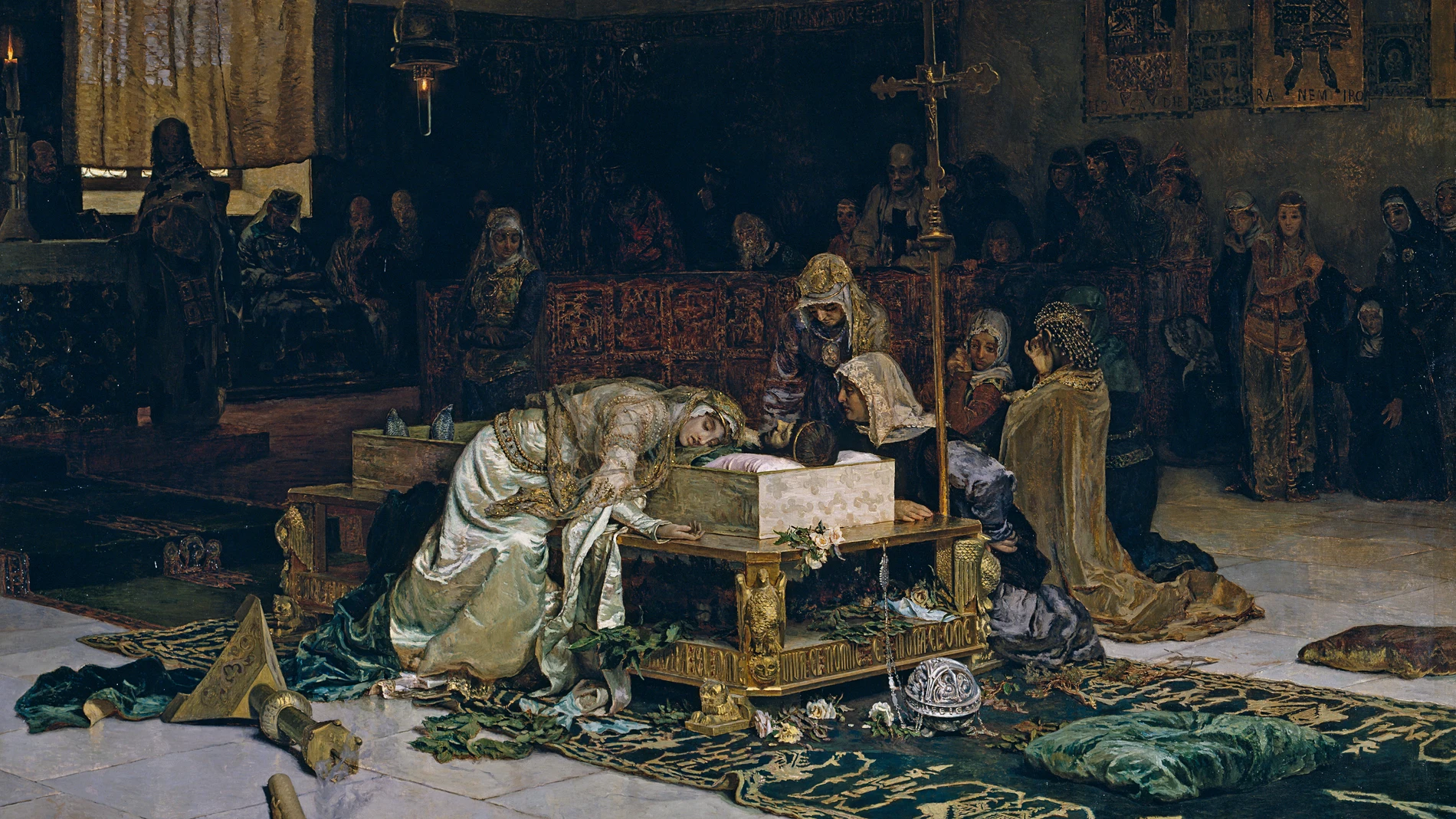 "Los amantes de Teruel", lienzo de Antonio Muñoz Degrain