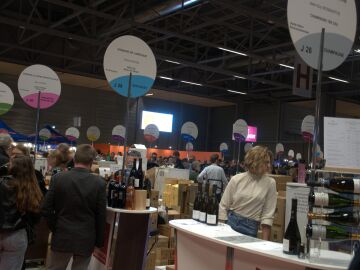 Stands del Sal&oacute;n de viticultores independientes de Francia, que re&uacute;ne este fin de semana en Estrasburgo a 550 bodegas