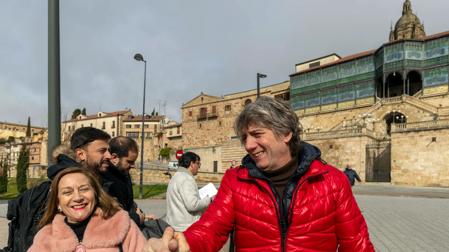 Carlos Martínez, momentos antes de reunirse con empresas del tercer sector en Salamanca