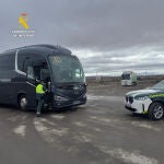 Autob&uacute;s inmovilizado en Soria