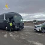 Autobús inmovilizado en Soria