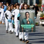  Concentraci&oacute;n/performance silenciosa organizada por el Sindicato de Enfermer&iacute;a para denunciar la ausencia de un proyecto sanitario en la sanidad madrile&ntilde;a y la falta de enfermeras
