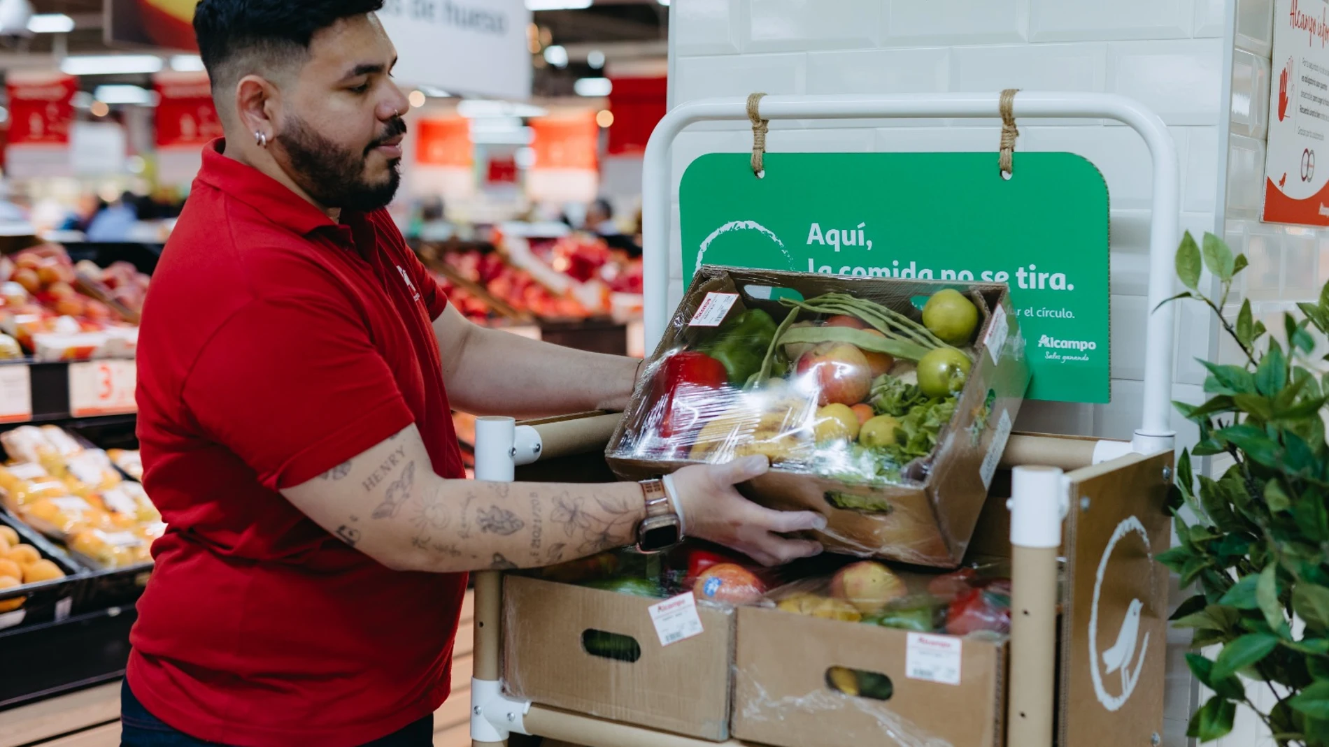 Campaña de Alcampo para reciclar los alimentos