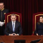 Los Reyes presiden el acto institucional  &lsquo;Nuestra constituci&oacute;n m&aacute;s longeva&rsquo; en el Congreso 