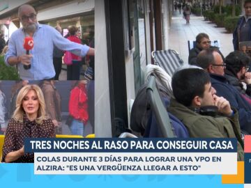 Los padres y abuelos de los jovenes de Espa&ntilde;a acampan durante d&iacute;as para conseguir una vivienda asequible: el s&iacute;ntoma m&aacute;s visible de la crisis inmobiliaria