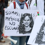 Tercera jornada consecutiva de la huelga indefinida de médicos en Sevilla