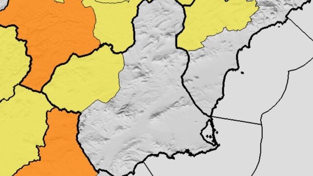 MURCIA.-Aviso amarillo por viento en el Noroeste para esta madrugada