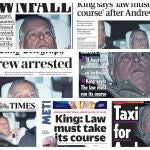 Portadas prensa brit&aacute;nica sobre el arresto del expr&iacute;ncipe Andr&eacute;s