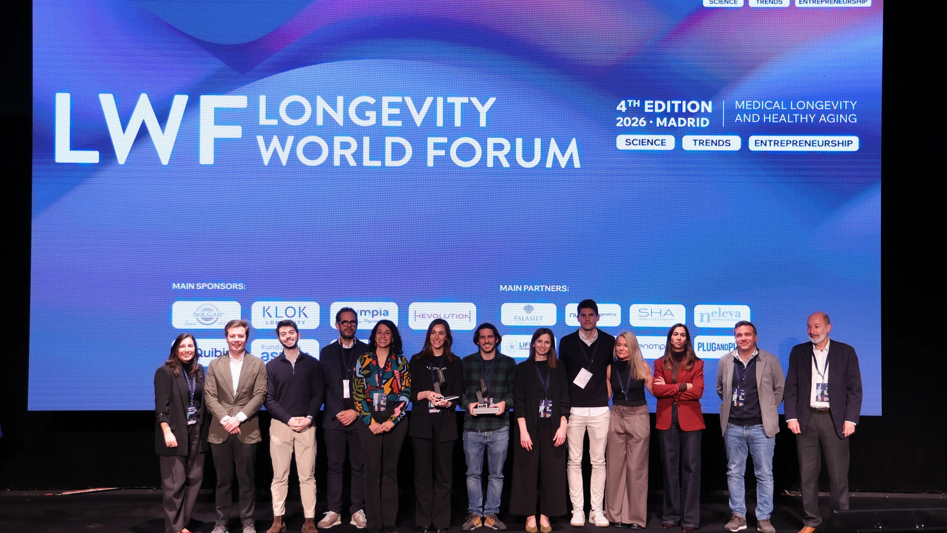 Foto de familia de las startups que se han presentado en el LWF2026