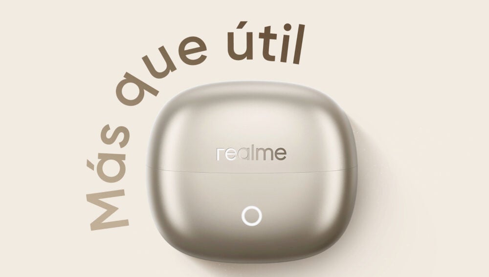 Estuche de los realme Buds Clip en color dorado