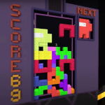  Un jugador crea un tetris gigante en Minecraft