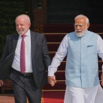 El brasile&ntilde;o Lula da Silva y el primer ministro indio, Narendra Modi