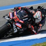 Marco Bezzecchi, en los entrenamientos de Tailandia