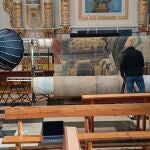 Recuperan las piezas &uacute;nicas de los telones cuaresmales de Cheste (Valencia)