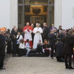 Pope Leo XIV with a pastoral visit to the Basilica of the Sacred Heart of Jesus in Rome