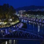Murcia ilumina el cauce del r&iacute;o Segura para conmemorar el D&iacute;a Internacional de Sensibilizaci&oacute;n del S&iacute;ndrome de Noonan