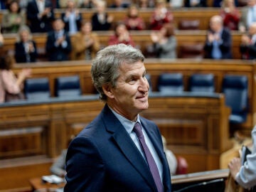 El presidente del PP, Alberto N&uacute;&ntilde;ez Feij&oacute;o