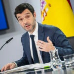 Elma Saiz, Pablo Bustinduy y &Oacute;scar L&oacute;pez, comparecen en rueda de prensa tras las reuni&oacute;n del Consejo de Minist