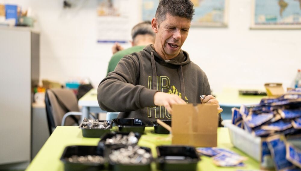 Javi, usuario de Centro Ocupacional de la Fundación