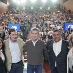 Cristina Sanchidri&aacute;n, Fern&aacute;ndez Ma&ntilde;ueco, Feij&oacute;o, Carlos Garc&iacute;a y Alicia Garc&iacute;a en el Lienzo Norte