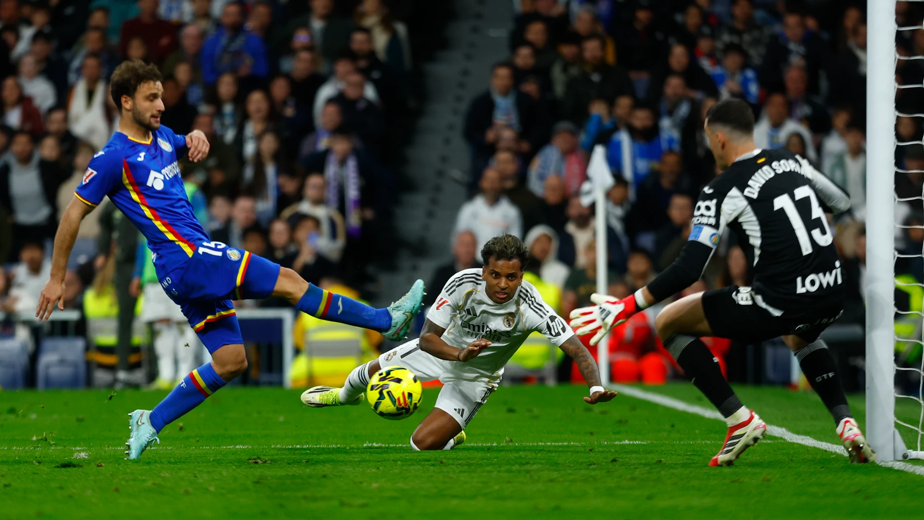 Rodrygo, durante el partido ante el Getafe