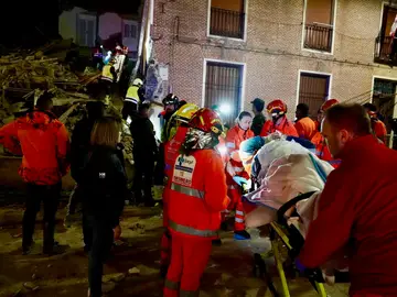 Derrumbe en una vivienda de dos plantas en obras en Siete Iglesias de Trabancos Derrumbe en una vivienda de dos plantas en obras en Siete Iglesias de Trabancos