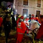 Derrumbe en una vivienda de dos plantas en obras en Siete Iglesias de Trabancos