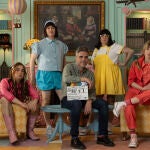 Ernesto Sevilla junto al resto del elenco