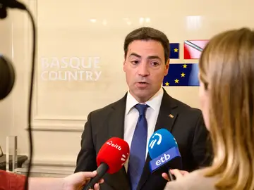 Declaraciones del lehendakari Imanol Pradales Declaraciones del lehendakari, Imanol Pradales, en BruselasREMITIDA / HANDOUT por IrekiaFotografía remitida a medios de comunicación exclusivamente para ilustrar la noticia a la que hace referencia la imagen, y citando la procedencia de la imagen en la firma03/03/2026