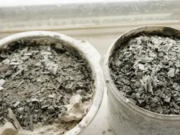 Cubos de ceniza vegetal Cubos de ceniza vegetal