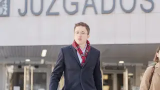Íñigo Errejón en una visita a los juzgados de Plaza de Castilla (Madrid) Íñigo Errejón en su visita a los juzgados de Plaza de Castilla (Madrid)