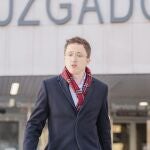 &Iacute;&ntilde;igo Errej&oacute;n en su visita a los juzgados de Plaza de Castilla (Madrid)