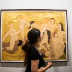 'Pan, trabajo, libertad', de la artista afgana Kubra Khademi en la feria de arte ARCO en IFEMA. David Jar 