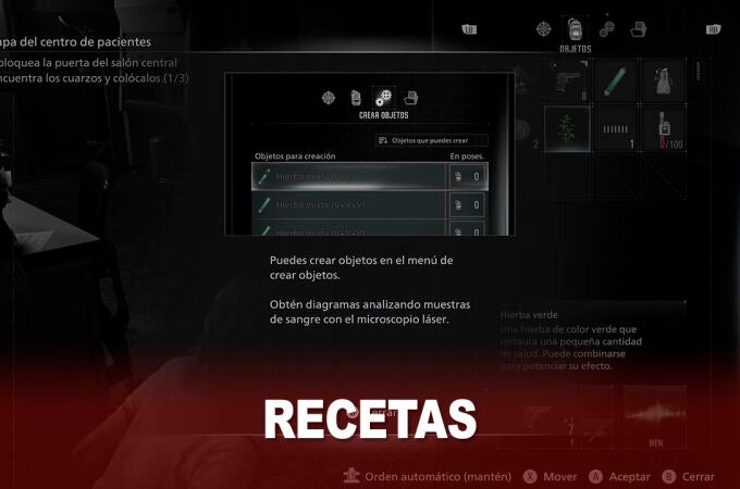 Todas las recetas de fabricación de Resident Evil Requiem