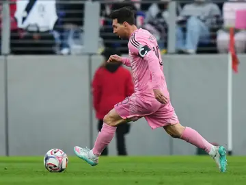 MLS Inter Miami DC United Soccer Inter Miami forward Lionel Messi (10) advances with the ball to score against D.C. United during the first half of an MLS soccer match, Saturday, March 7, 2026, in Baltimore. (AP Photo/Stephanie Scarbrough)