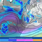 Este lunes se formará una dana que atravesará la Península de norte a sur.