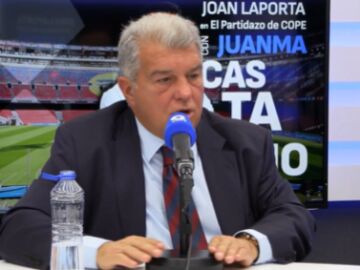 Joan Laporta, durante su entrevista