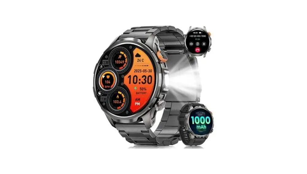 Smartwatch militar con pantalla AMOLED