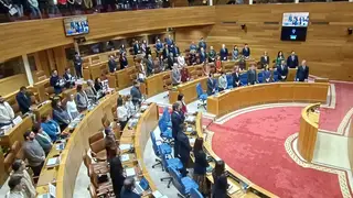 Imagen del Hemiciclo durnate el minito de silencio en recuerdo a las víctimas del atentado del 11 de Marzo de 2004 Imagen del Hemiciclo durnate el minito de silencio en recuerdo a las víctimas del atentado del 11 de Marzo de 2004EUROPA PRESS11/03/2026