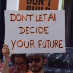 Manifestaci&oacute;n anti IA