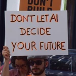 Manifestación anti IA