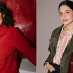 Marta Pombo y María G. de Jaime con chaquetas de ante