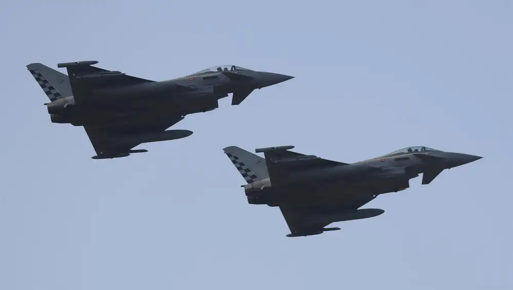 ACT.- Dos cazas españoles en misión de la OTAN interceptan a dos aviones rusos cerca de Lituania