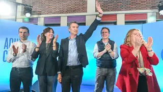 El presidente del Partido Popular, Alberto Núñez Feijóo, interviene en un mitin en Villarcayo El presidente del Partido Popular, Alberto Núñez Feijóo, interviene en un mitin en Villarcayo